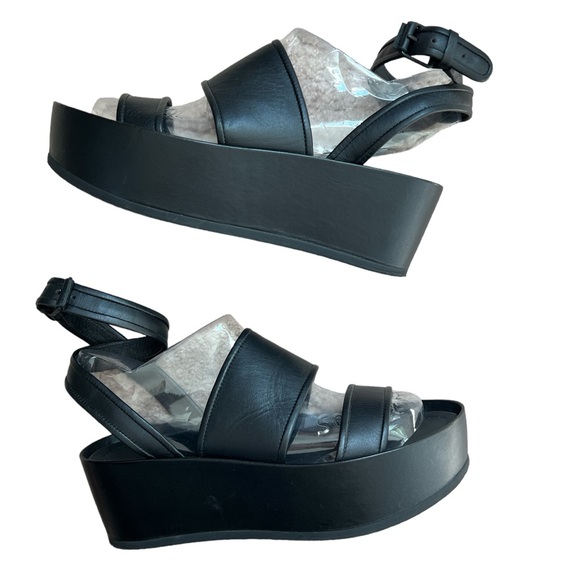 Vince Vienna Open Toe Leather Platform Sandals - Picture 5 of 9